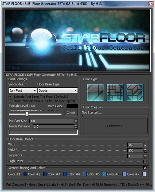 انتشار اسکریپت SciFi Floor Generator ساخته شده توسط حمیدرضا آقاجانی