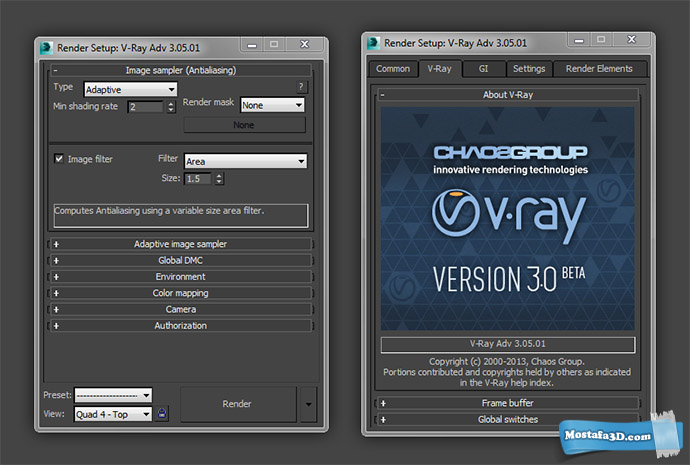 نگاهی به برخی ویژگی های جدید V-Ray 3.0 و بررسی محیط کاربری این نسخه