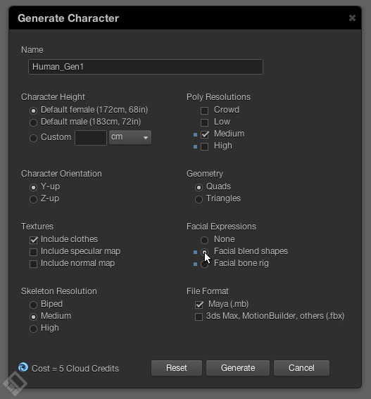 معرفی نرم افزار Autodesk Character Generator