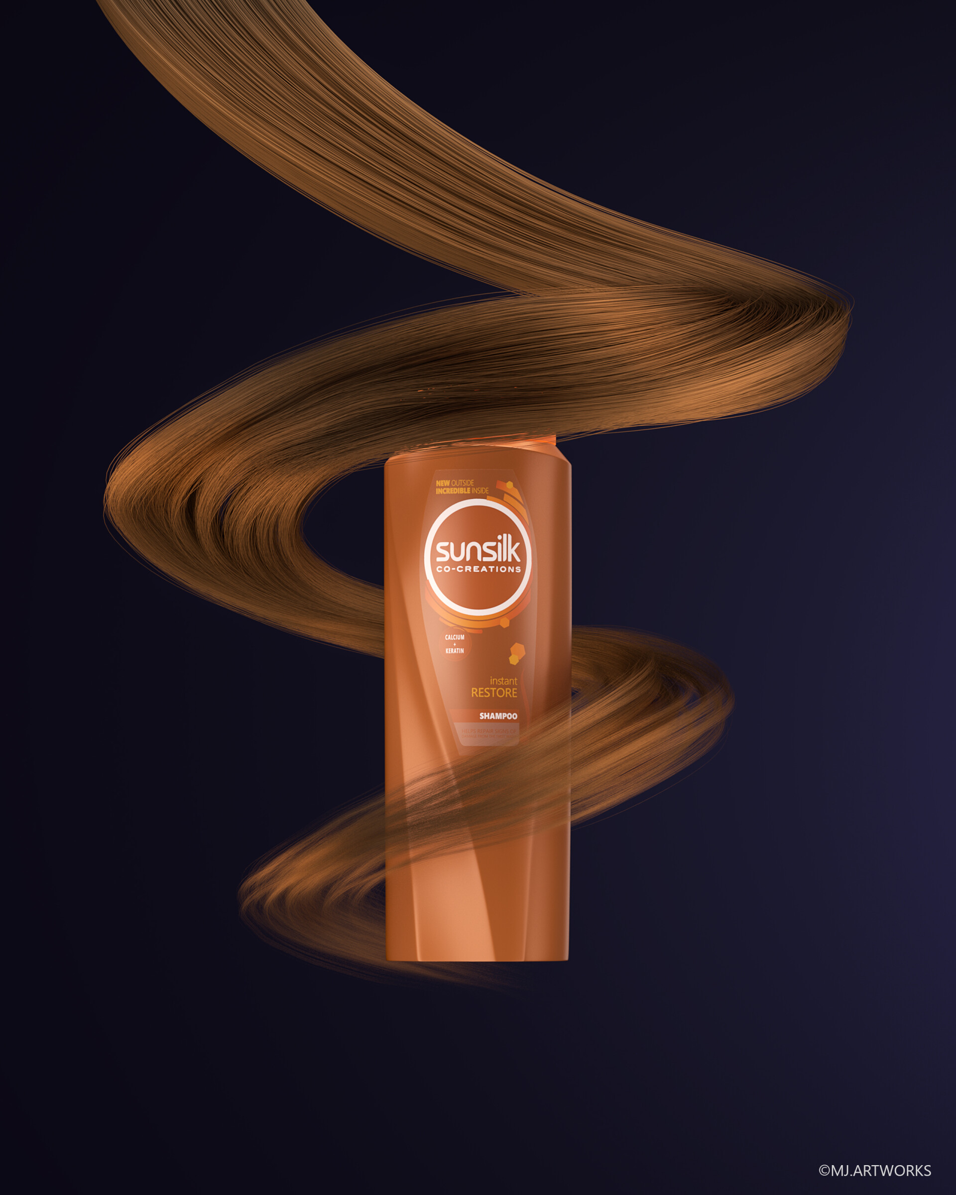 Sunsilk Hair shampoo CGI Photography shot#01 - تصویر 11963