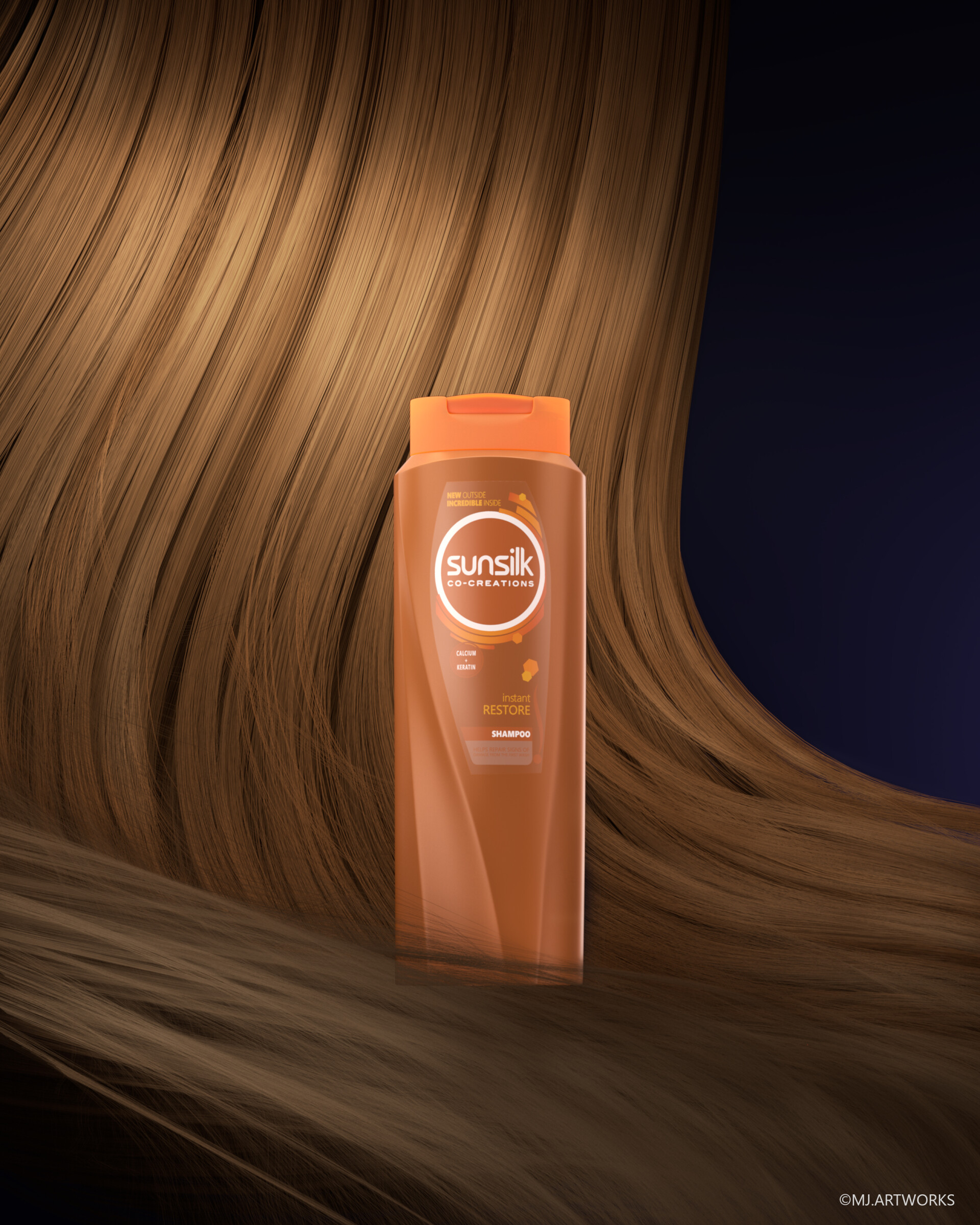 Sunsilk Hair shampoo CGI Photography shot#02 - تصویر 11965