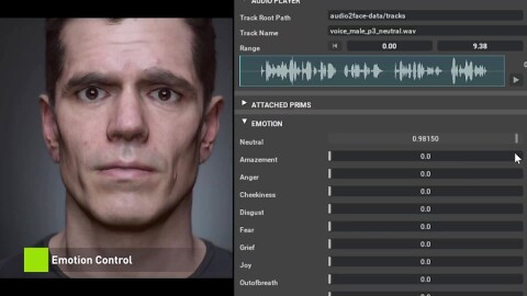Full Facial Animation and Emotion Control with Omniverse Audio2Face