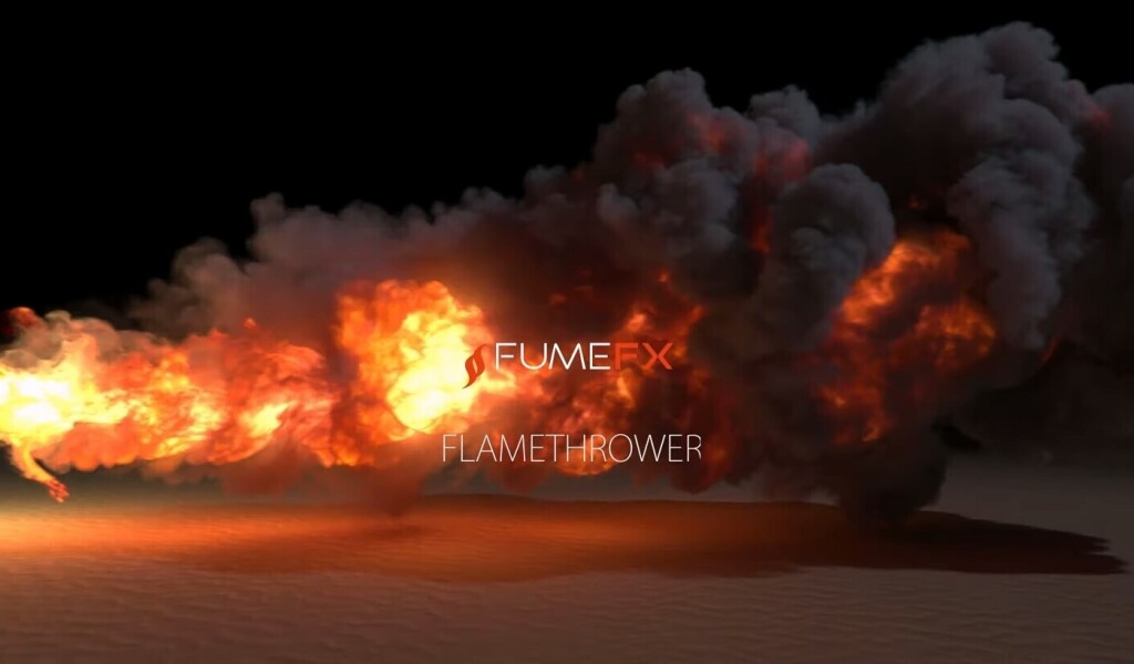 آموزش ساخت Flamethrower با پلاگین FumeFX 6 در نرم افزار 3ds Max